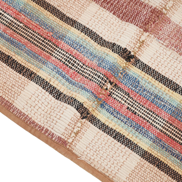 American rag rug with bound edges (c. 1850-1900)