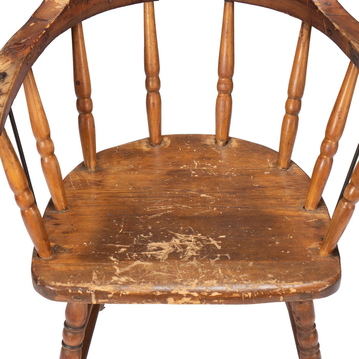 Distressed American firehouse armchair (c. 1835)