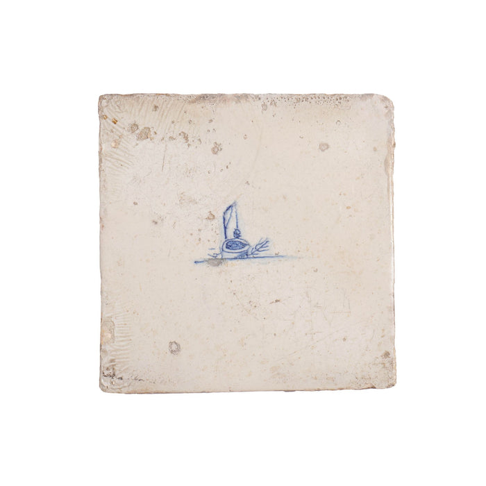 Set of 10 Delft miniature landscape tiles (1600’s)