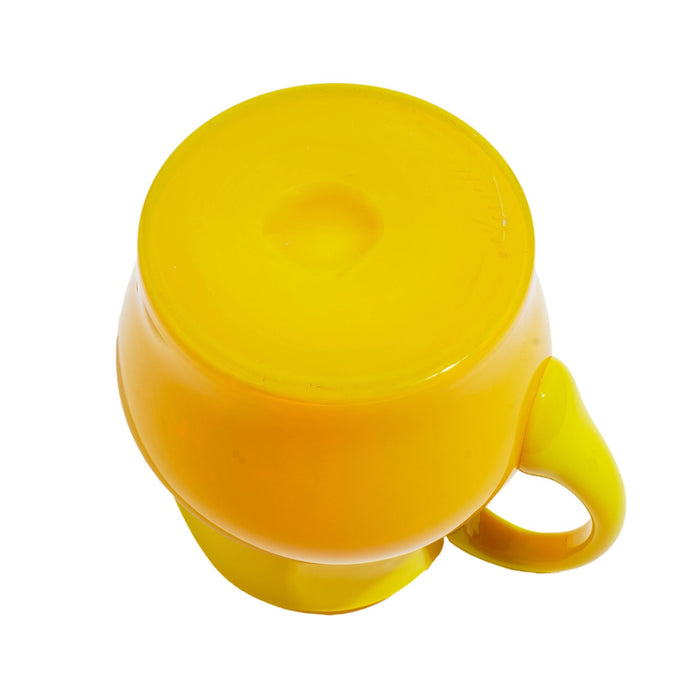 Vintage cadmium yellow opaline blown glass pitcher