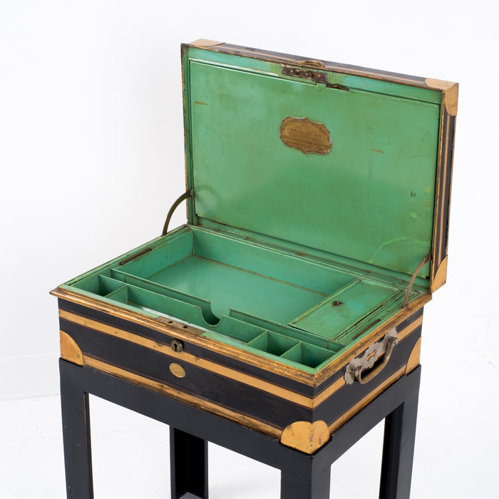 English Diamond Jubilee Patent Dispatch Box by Allibhoy Vallijee & Sons (1897)