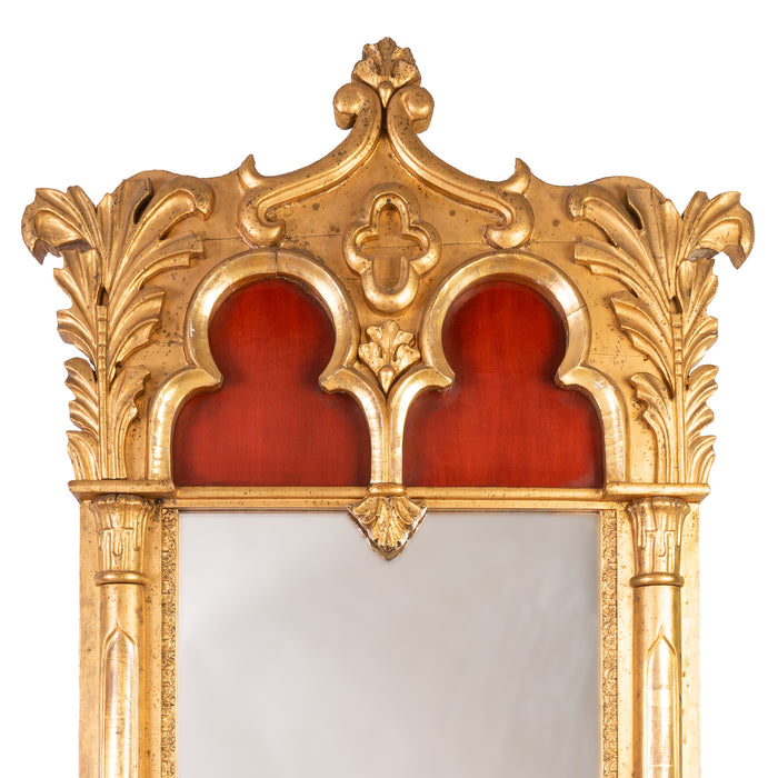 Gothic Revival gilt pier mirror (c. 1840)