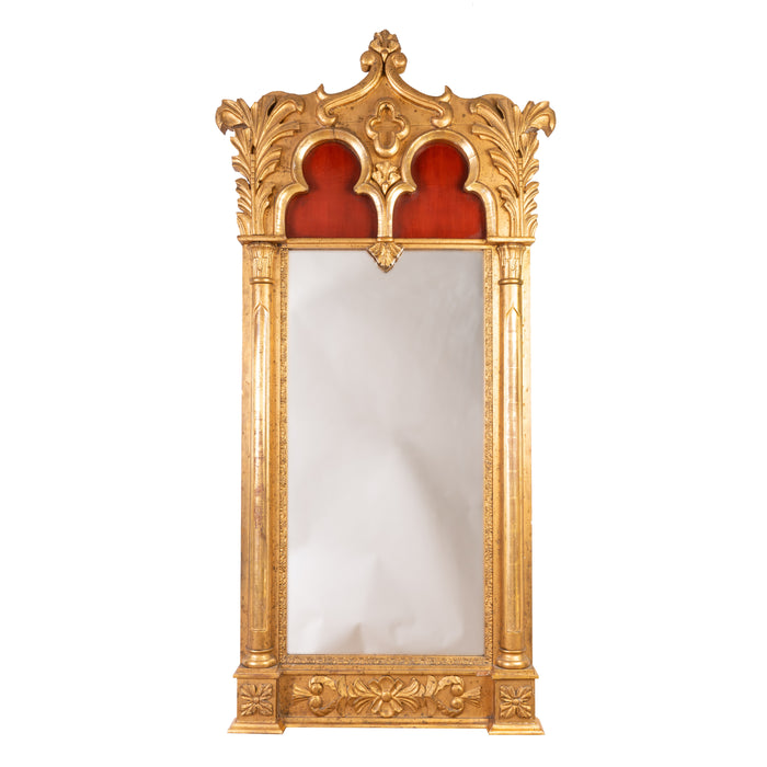 Gothic Revival gilt pier mirror (c. 1840)