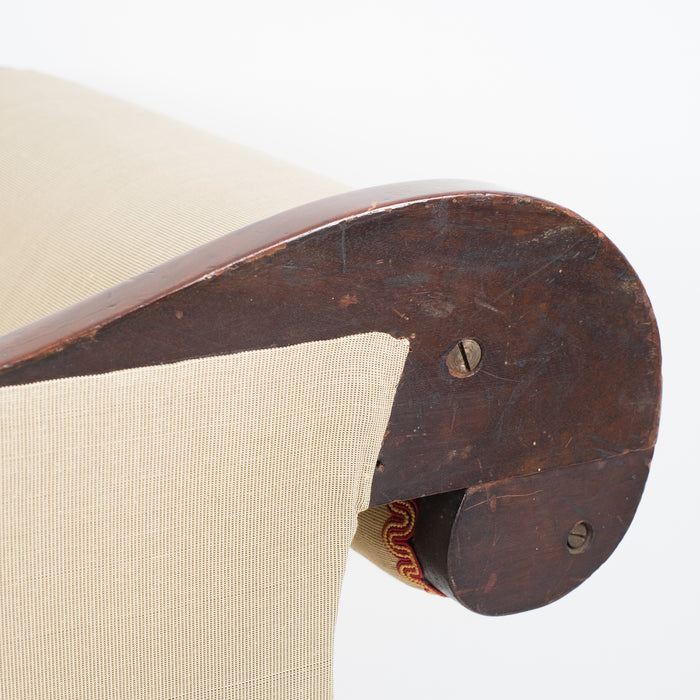 Philadelphia Neoclassical upholstered mahogany sofa (c. 1830)