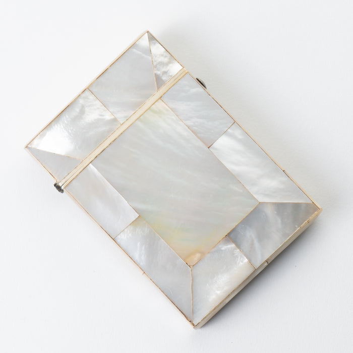 English Mother Of Pearl business card case (c. 1870)