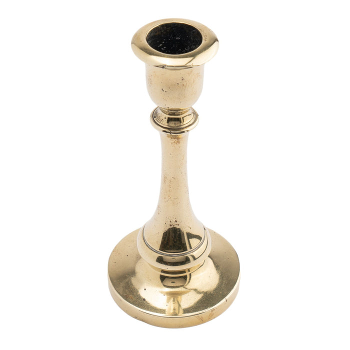 Miniature English cast brass candlestick (c. 1800-20)