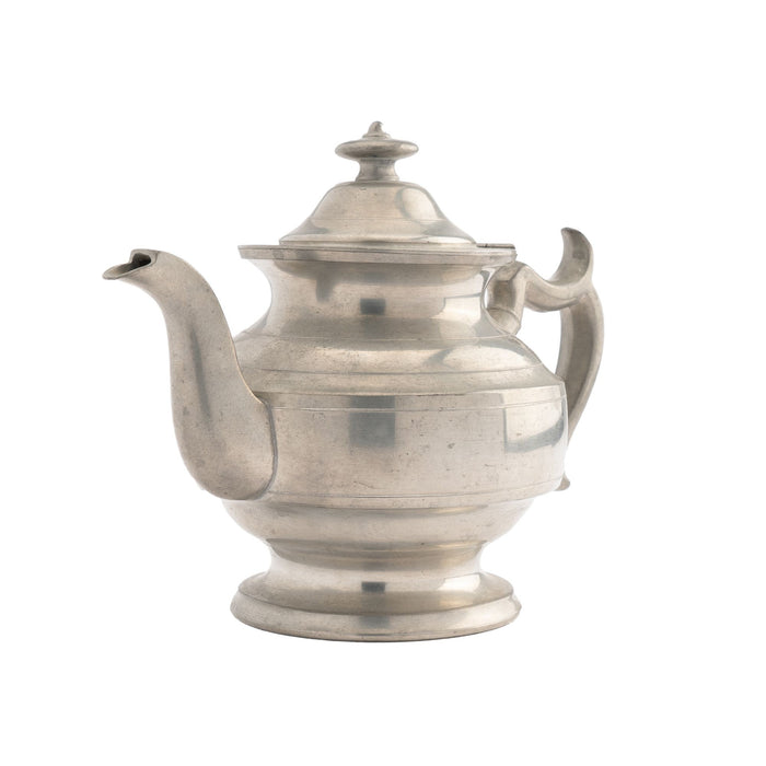 Woodbury Pewter Academic Revival pewter Holloware teapot (1950-52)