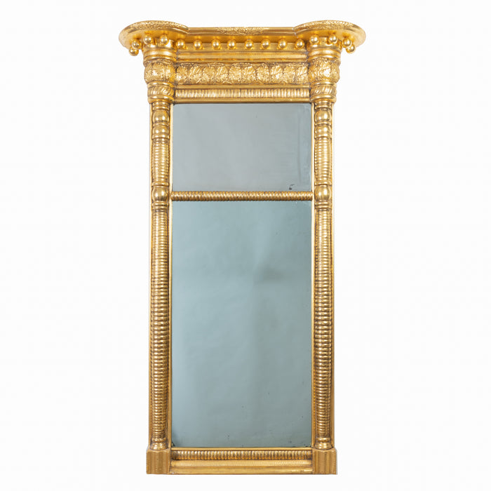 American gilt tabernacle pier mirror by Waterhouse (c. 1810)