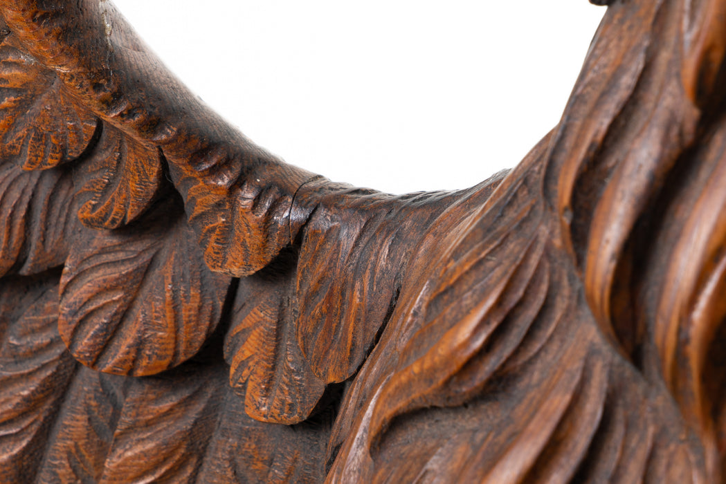 Large carved wooden eagle with wings spread (c. 1820)