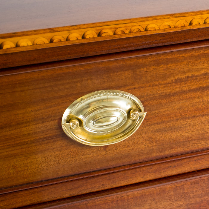 American Sheraton mahogany four drawer chest (c. 1810)