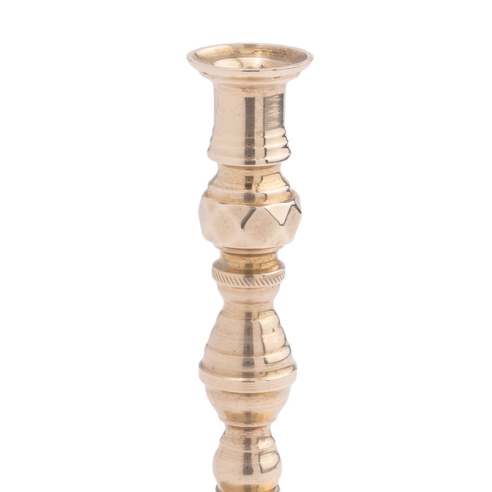English miniature beehive taper candlestick (1880)