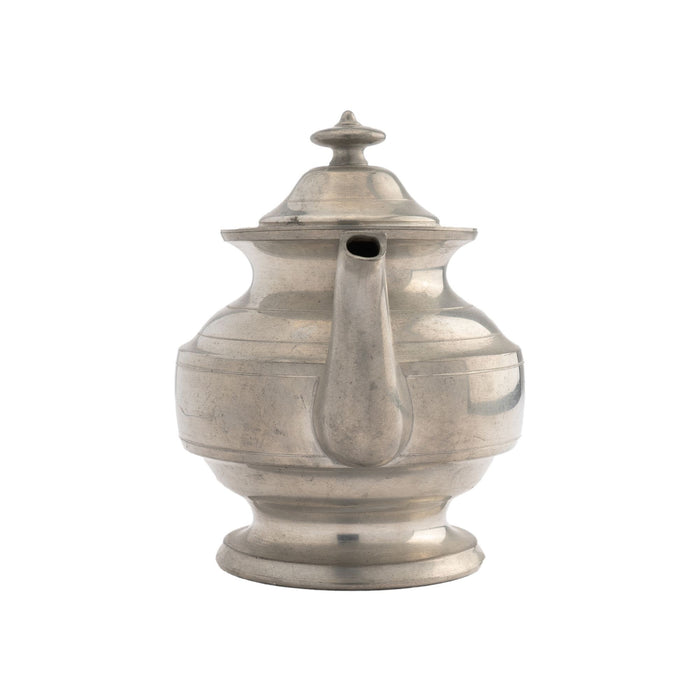 Woodbury Pewter Academic Revival pewter Holloware teapot (1950-52)