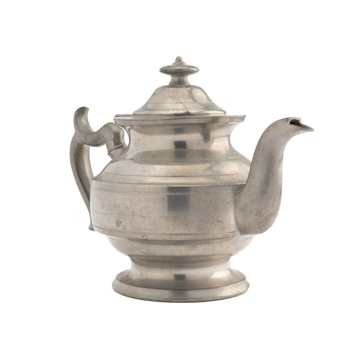 Woodbury Pewter Academic Revival pewter Holloware teapot (1950-52)
