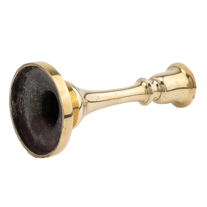 Miniature English cast brass candlestick (c. 1800-20)