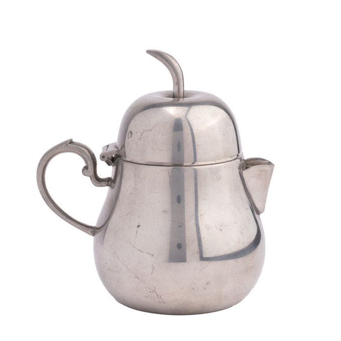 Pear shaped pewter jug by Queens Art Pewter