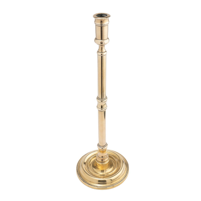 Pair of English cast brass tavern candlesticks (1850-1900)