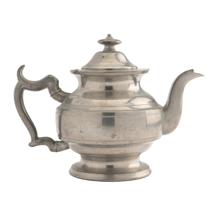 Woodbury Pewter Academic Revival pewter Holloware teapot (1950-52)