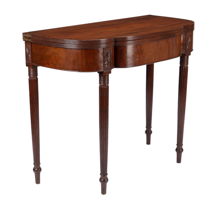 New Jersey cherry flip top game table (c. 1795)