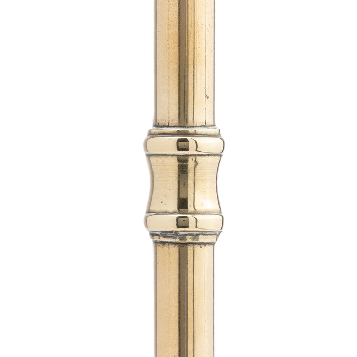 Pair of English cast brass tavern candlesticks (1850-1900)