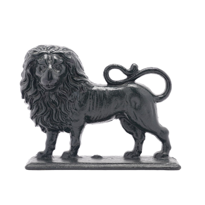 English Victorian cast lion doorstop (c. 1850-1900)