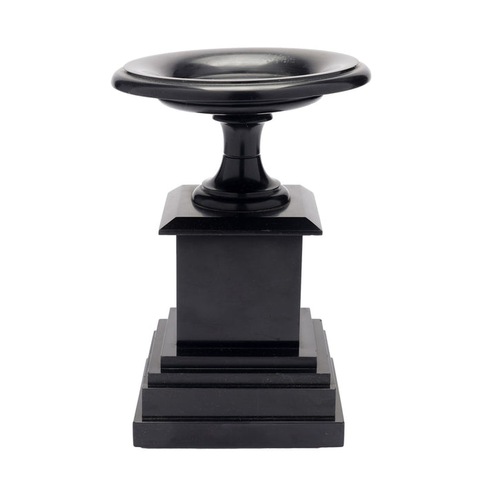 French tazza carved from Belgium black marble (c. 1870)