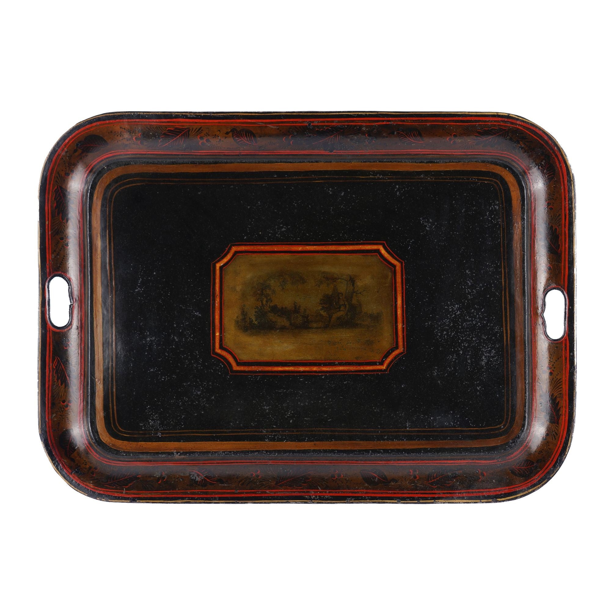 English tole tea tray (c. 1800-20) – The Federalist Antiques