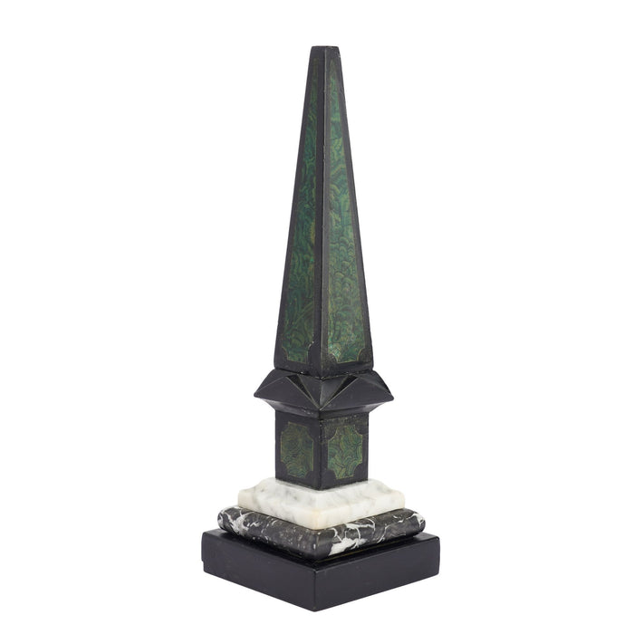 Painted Slate & Marble Obelisk (c. 1840)