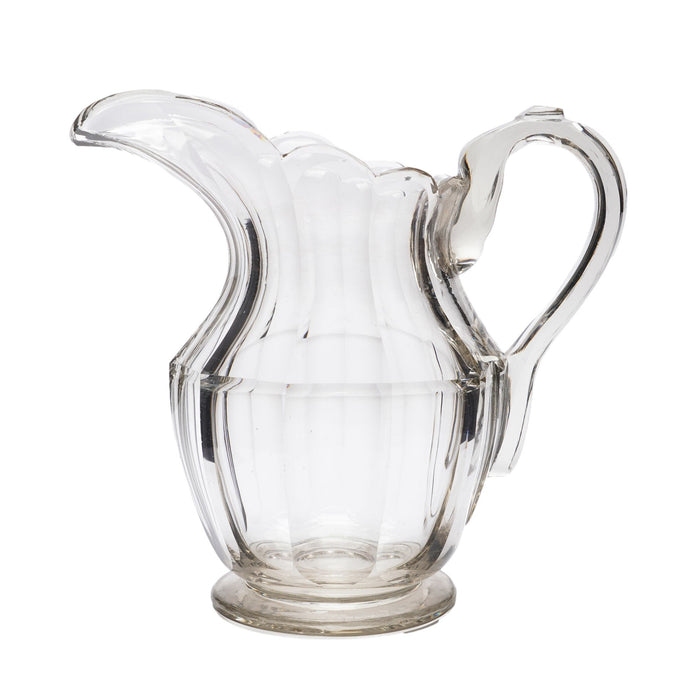 Anglo-Irish blown & cut glass pitcher (c. 1800)