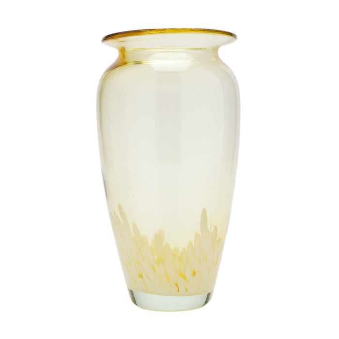 Tornowiec Art Glass amber blown glass vase (c. 1950-60)