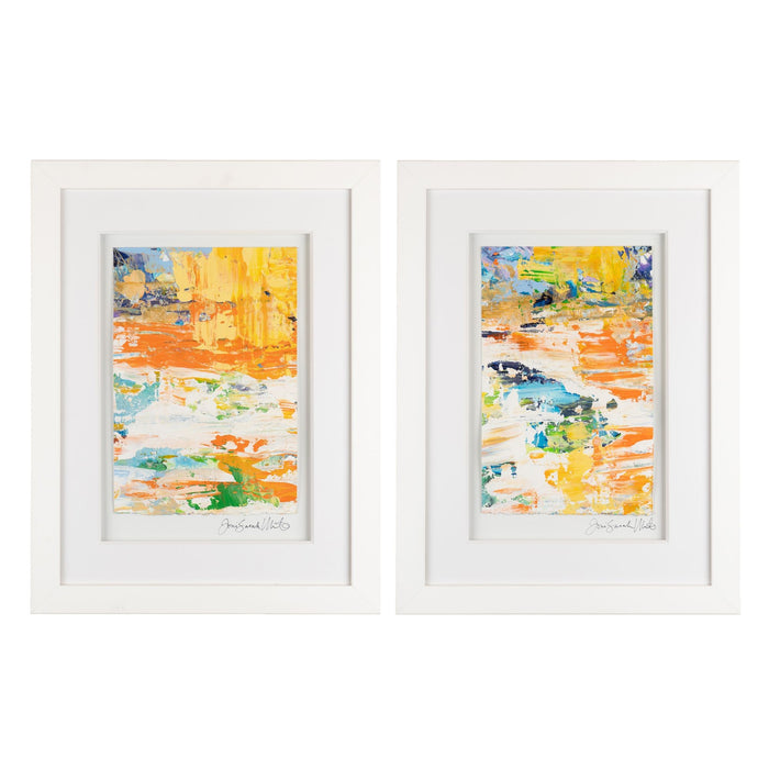 Pair of abstract oil paintings by Joni Sarah White (2019)