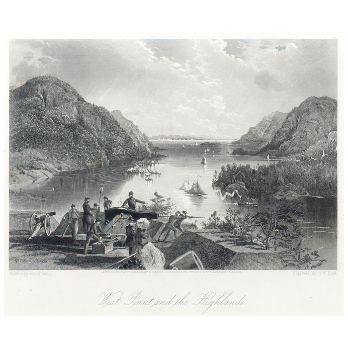 "West Point and the Highlands" by S.V. Hunt (1869)