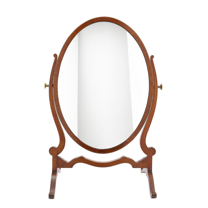 English oval swinger mirror on stand (c. 1800-25)