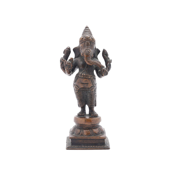 Indian cast bronze figure of Ganesha (c. 1800's)
