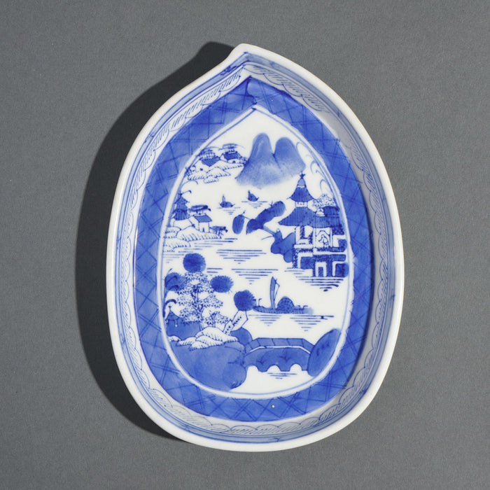 Blue and White Canton Teapot Stand (c. 1800-50)