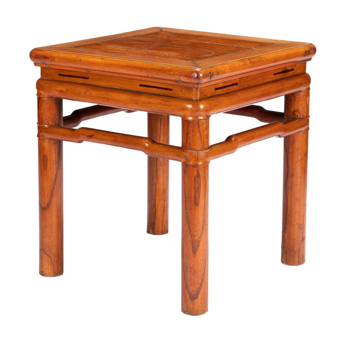 Chinese blond hardwood stool in the Ming taste (c. 1800-25)