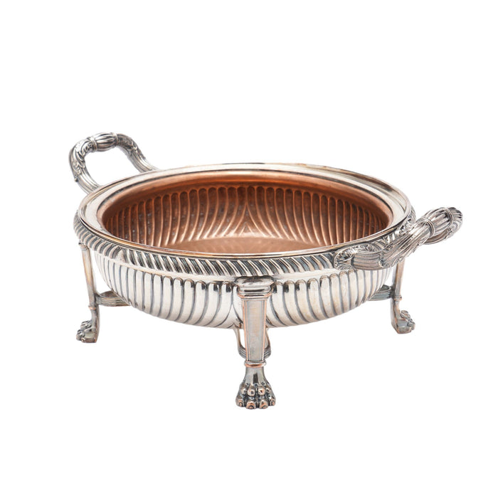 English Sheffield footed serving bowl (c. 1825)