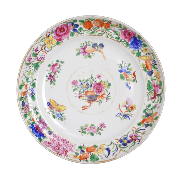 Chinese export Famille rose plate (c. 1800-10)