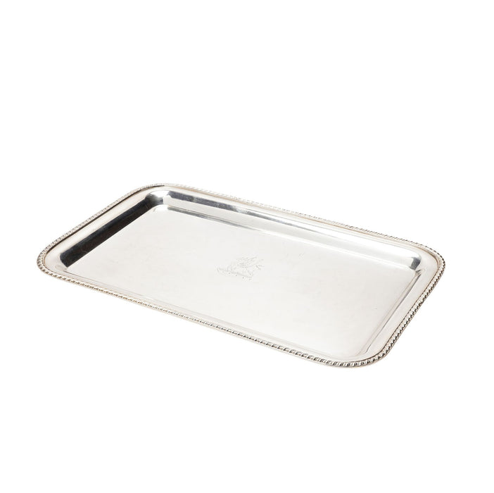 English Sheffield rectangular tray (c. 1880-93)