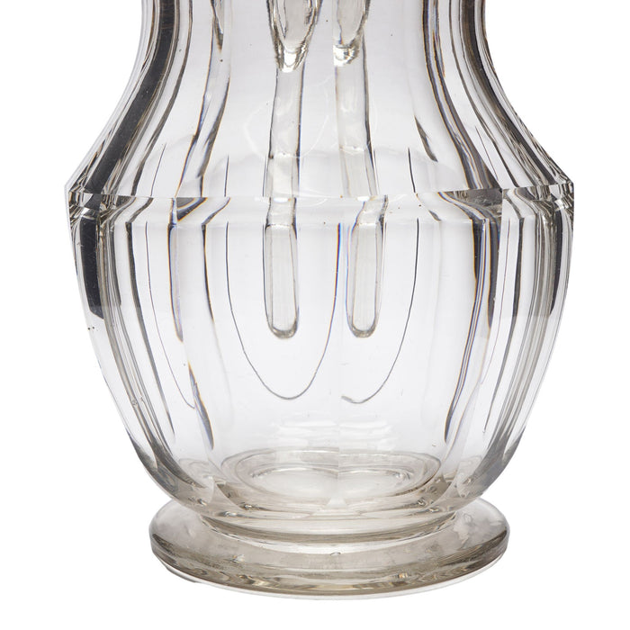 Anglo-Irish blown & cut glass pitcher (c. 1800)