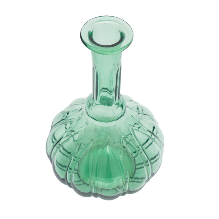 English mold blown green glass decanter (c. 1840)