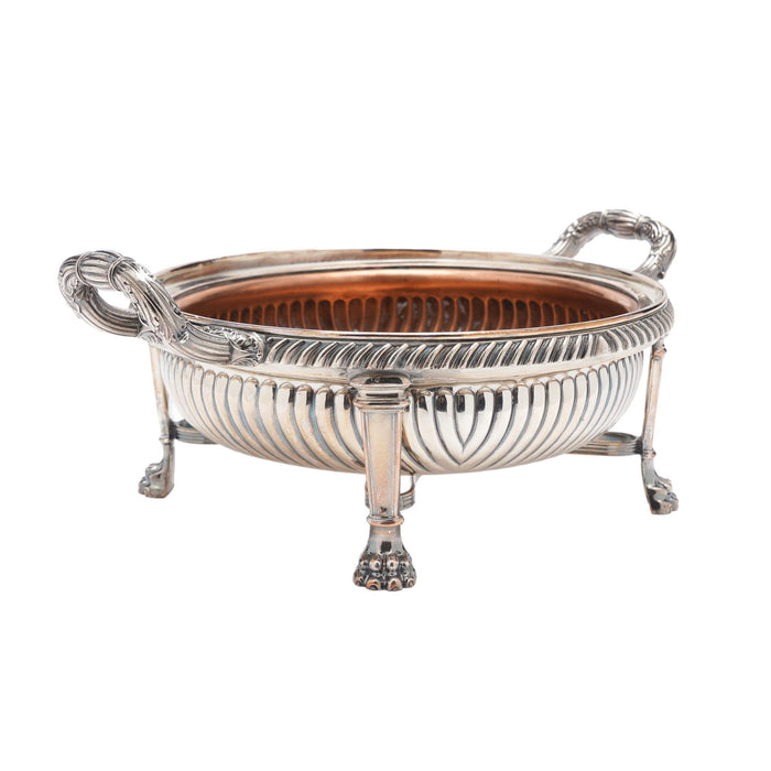 English Sheffield footed serving bowl (c. 1825)