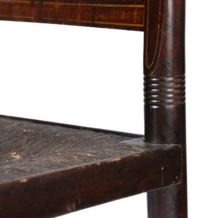 Connecticut Valley Hitchcock rush seat side chair (c. 1820)