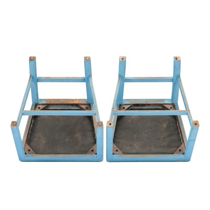 Pair of painted Academic Revival slip seat side chairs (c. 1940)