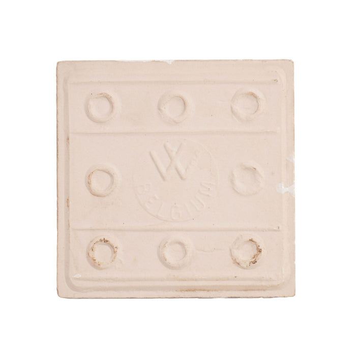 Set of 5 Belgian faience tiles of imaginary fish (c. 1920)