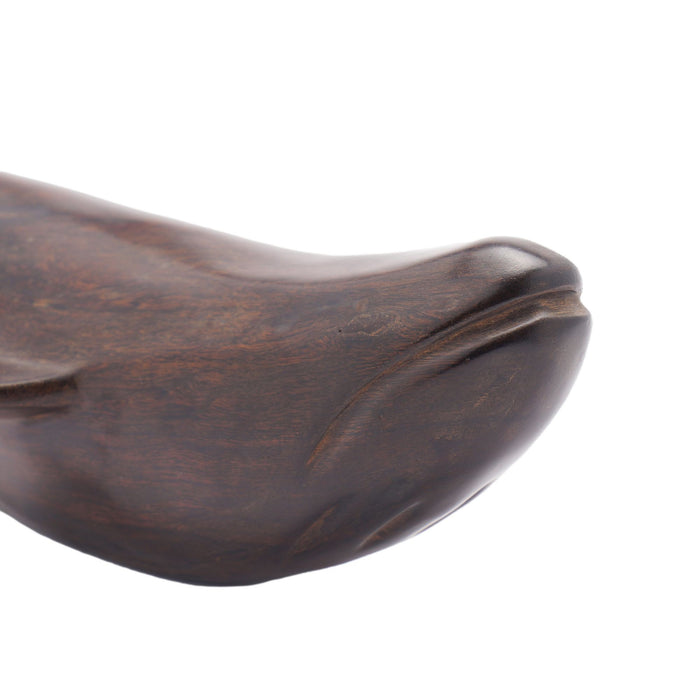 Carved ironwood sculpture of a whale (c. 1950)