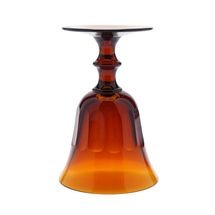 Set of amber glass stemware with decanter attributed to Phineas Dummer (c. 1830)