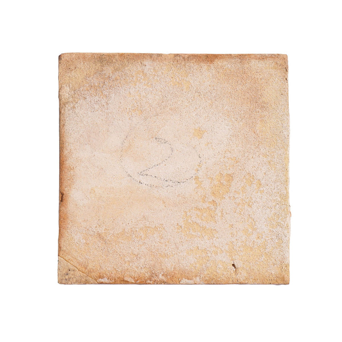 Set of 5 mulberry landscape Delft faience tiles (c. 1680-1720)