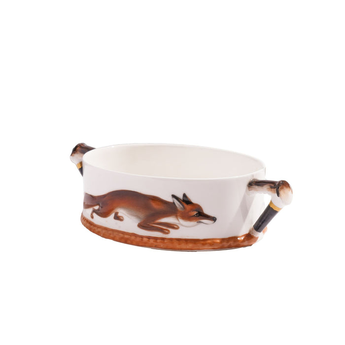 Royal Doulton 3 Piece "Reynard The Fox" Chocolate Service (c. 1950-60)