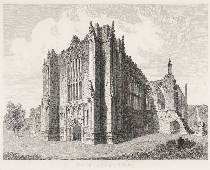 Bolton Priory, Yorkshire, S.W. View by John Coney (1828)