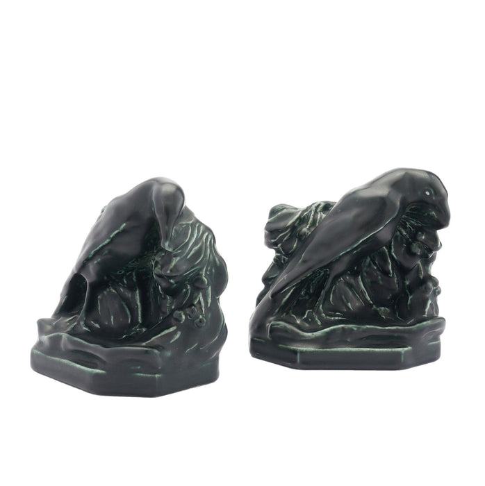 Pair of raven bookends by Rookwood (1929)